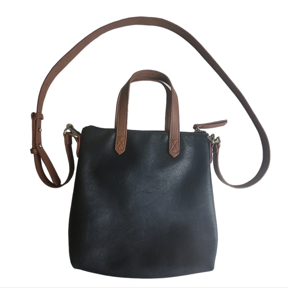 Antik Kraft Crossbody Black & Brown Bag